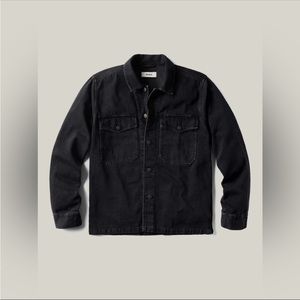 Buck Mason Black Washed Denim Field Shirt | Two Pocket | Medium